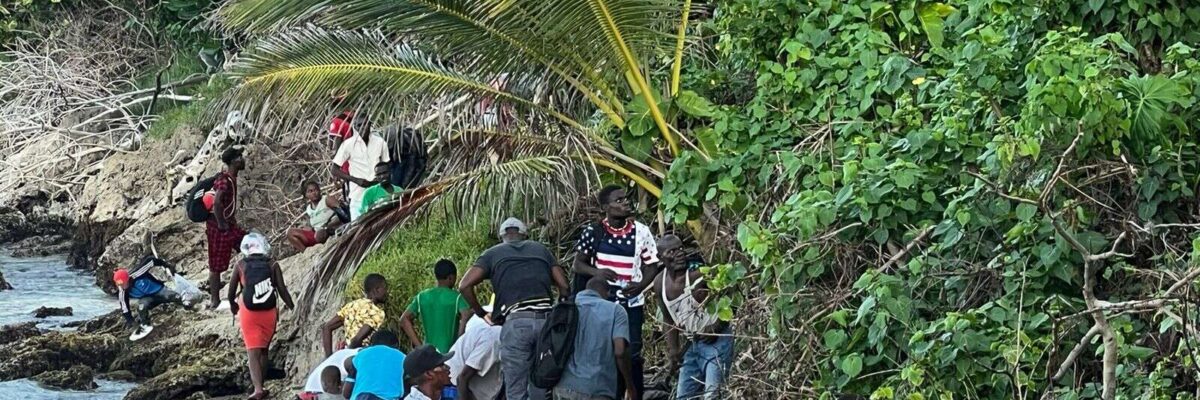 Haitians who arrived yesterday, were allegedly brought to the island by a smuggler