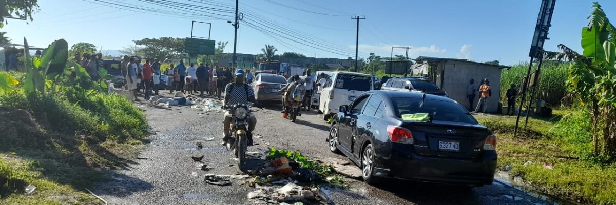 Taxi operators in Westmoreland protest over poor road conditions