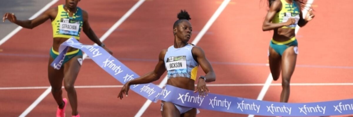 Shericka Jackson and Hansle Parchment wins Diamond League titles