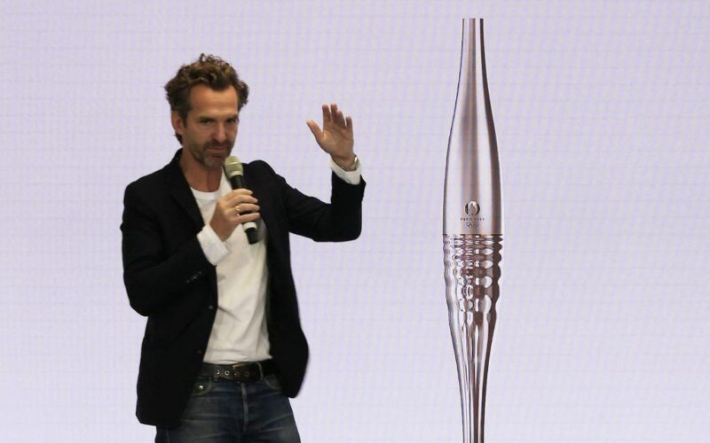 Modernized design of 2024 Paris Olympic Torch  